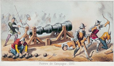 French artillery from the 14th and 15th centuries (detail) by Johannes Moltzheim